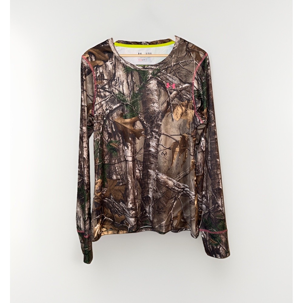 Under Armour Scent Control HeatGear Women's XL Long Sleeve Camo Shirt Realtree